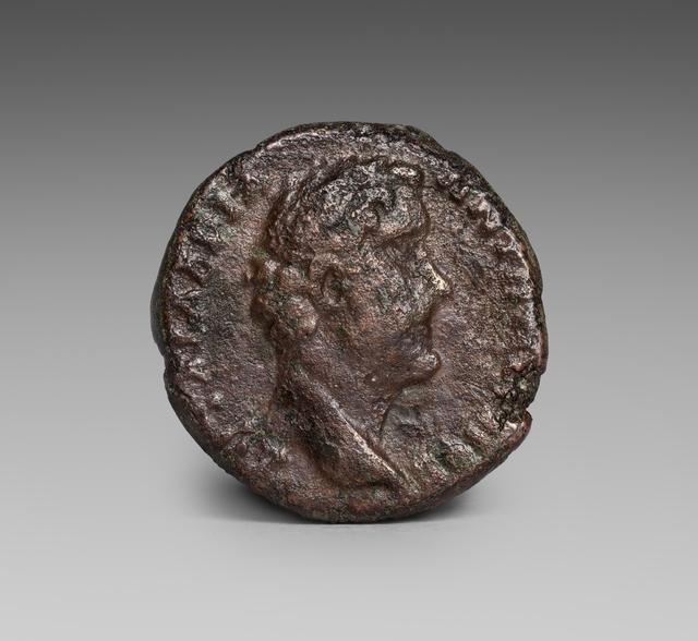Bronze Provincial Coin of Antoninus Pius from Nicopolis ad Istrum: Apollo Sauroktonos, obverse