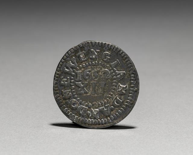 Massachusetts Bay Silver Shillings (1652–1682), reverse