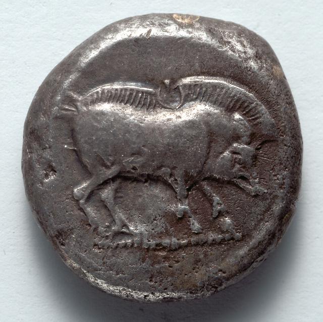 Early Lycian Dynasts Silver Stater: Boar and Tortoise, obverse