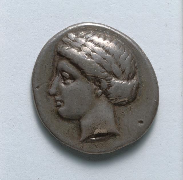 Kolophon Silver Drachm (c. 389–350 BC): Apollo and the Sacred Kithara, obverse