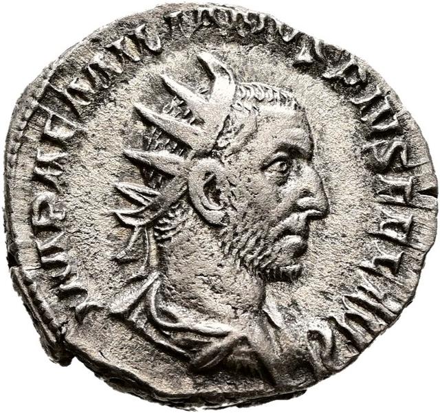 Aemilian Silver Antoninianus, obverse