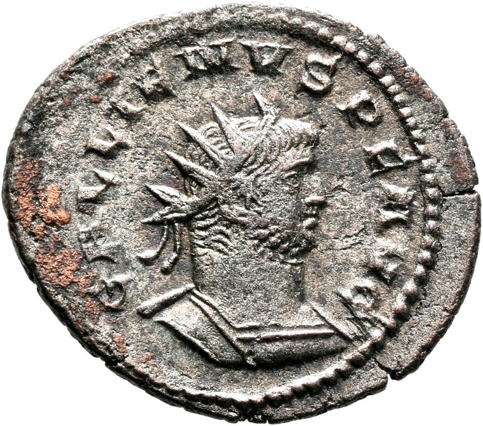 Gallienus, silver antoninianus, collection photograph Mainz-ID127, obverse