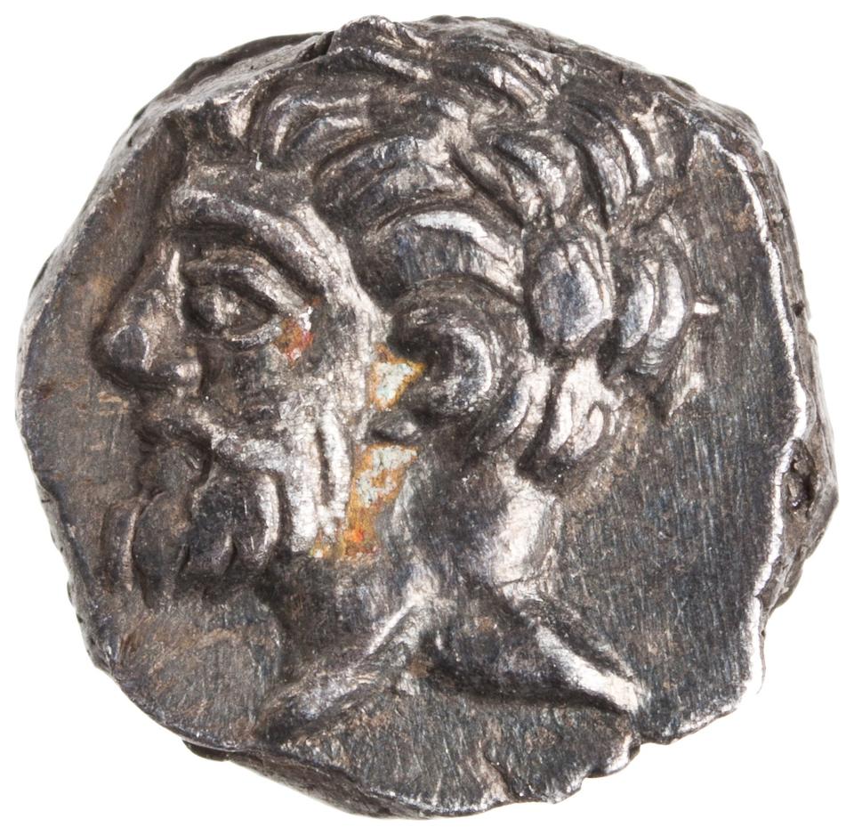 Samaria (Achaemenid province), silver m'h, collection photograph ANS-2010.77.60, obverse