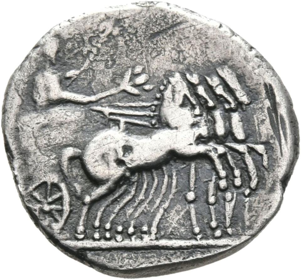 Vespasian, Silver denarius, collection photograph Mainz-ID611, reverse