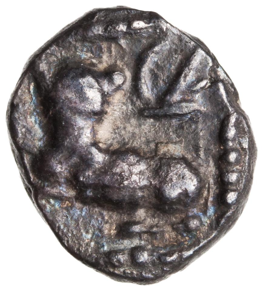 Samaria (Achaemenid province), silver 1/2 m'h, collection photograph ANS-2010.77.83, reverse