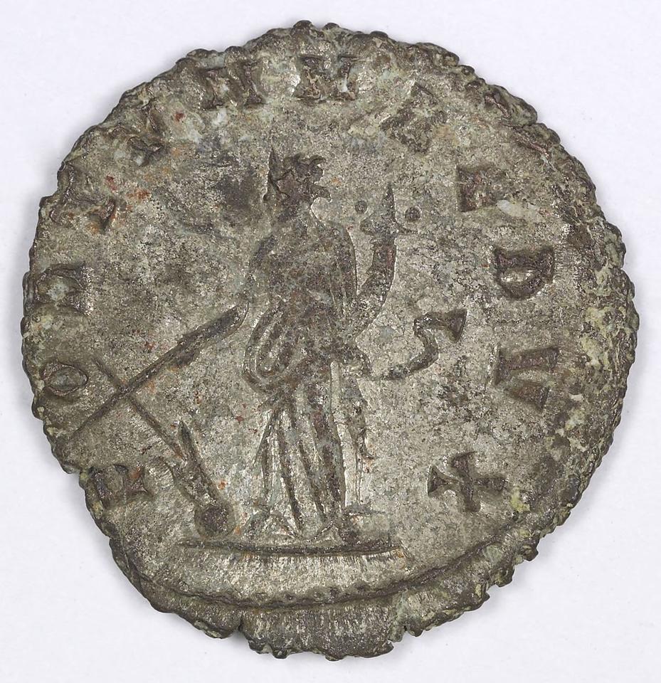Gallienus, silver antoninianus, collection photograph IATH-1991.17.85, reverse