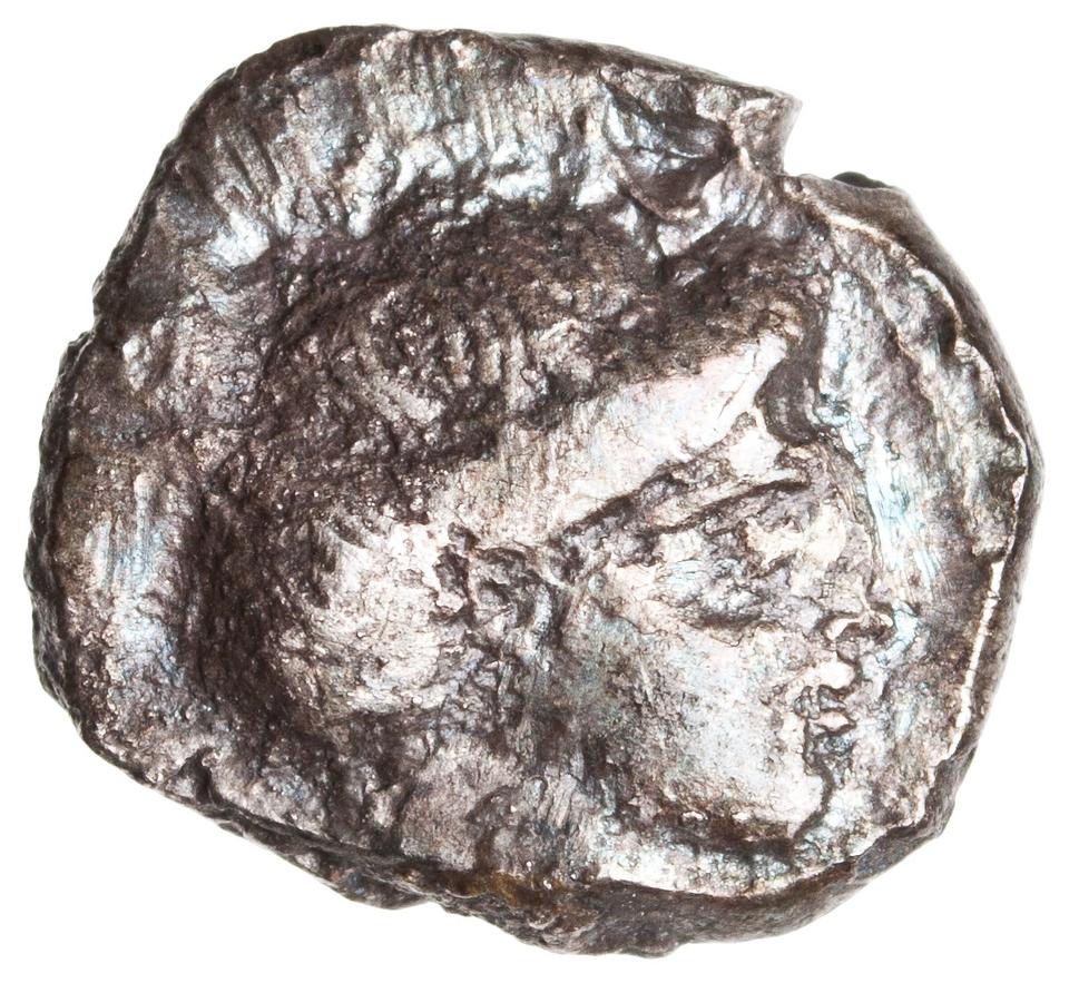 Samaria (Achaemenid province), silver m'h, collection photograph ANS-2010.77.242, obverse