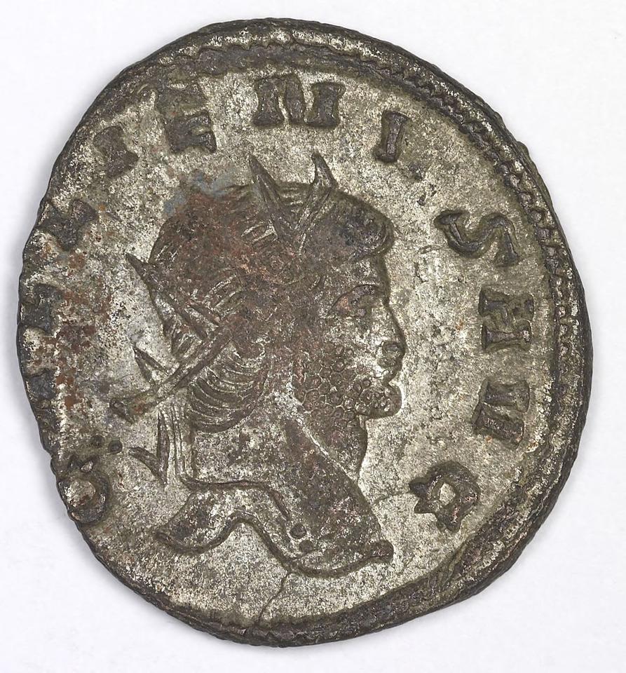 Gallienus, silver antoninianus, collection photograph IATH-1991.17.111, obverse