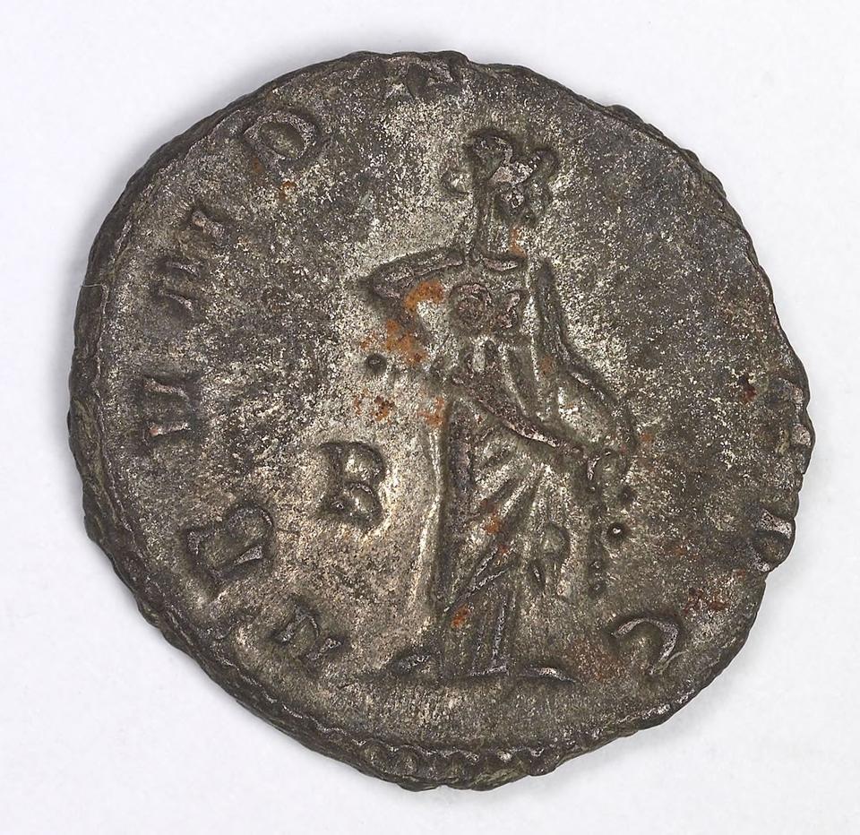 Gallienus, silver antoninianus, collection photograph IATH-1991.17.115, reverse