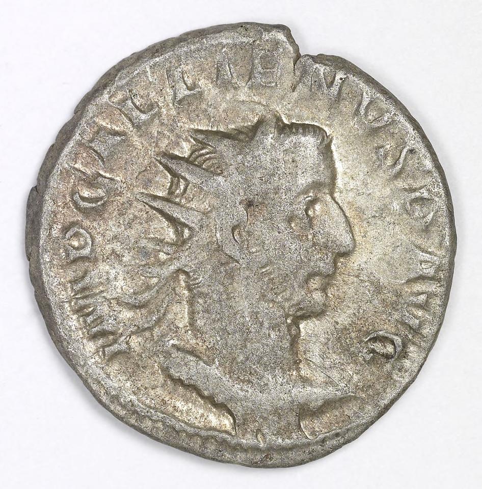 Gallienus, silver antoninianus, collection photograph IATH-1991.17.136, obverse