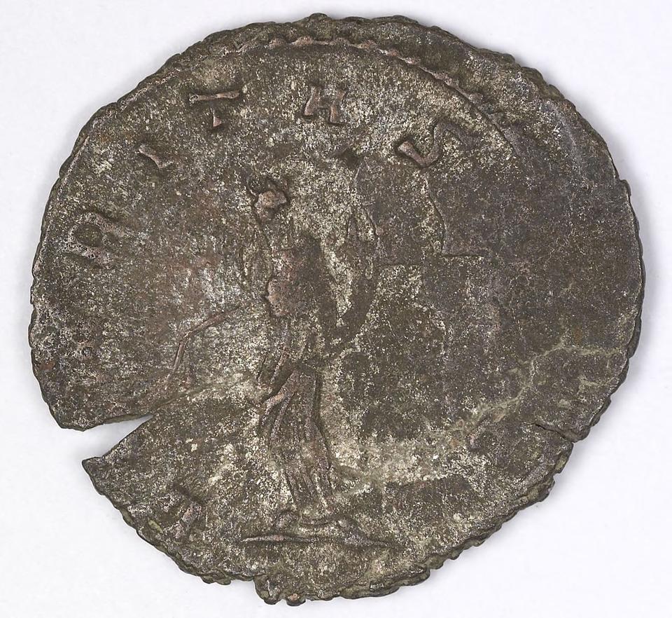 Gallienus, silver antoninianus, collection photograph IATH-1991.17.105, reverse