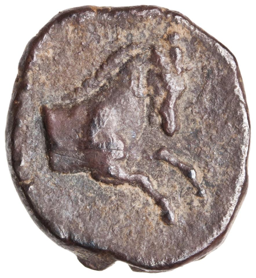 Samaria (Achaemenid province), silver 1/2 m'h, collection photograph ANS-2010.77.47, reverse