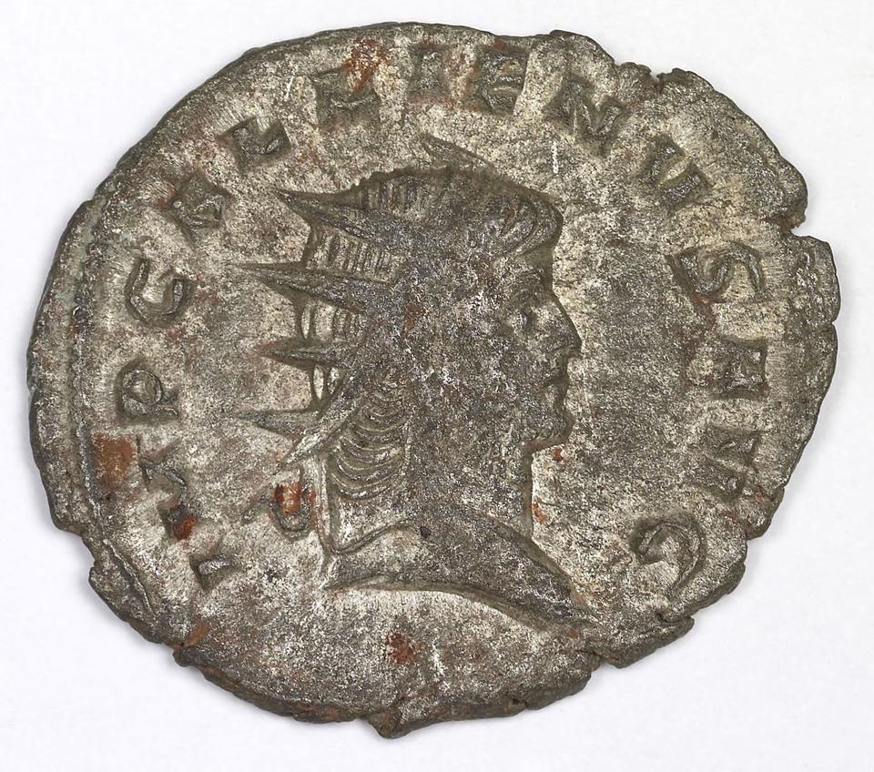 Gallienus, silver antoninianus, collection photograph IATH-1991.17.106, obverse