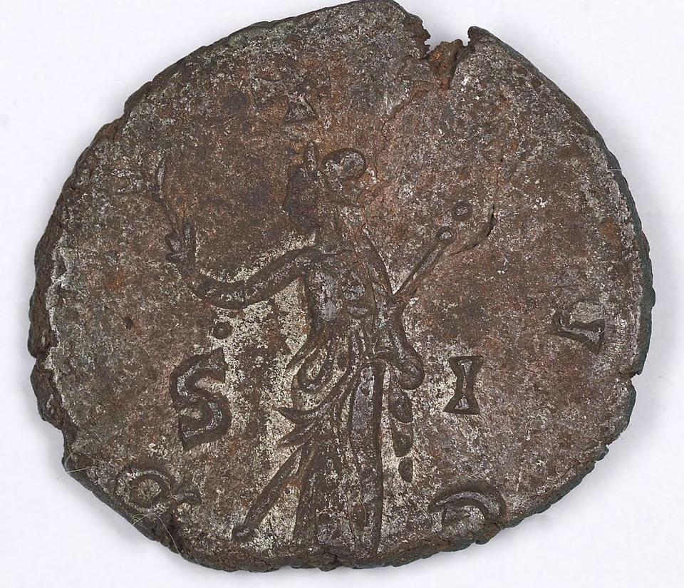 Gallienus, silver antoninianus, collection photograph IATH-1991.17.100, reverse