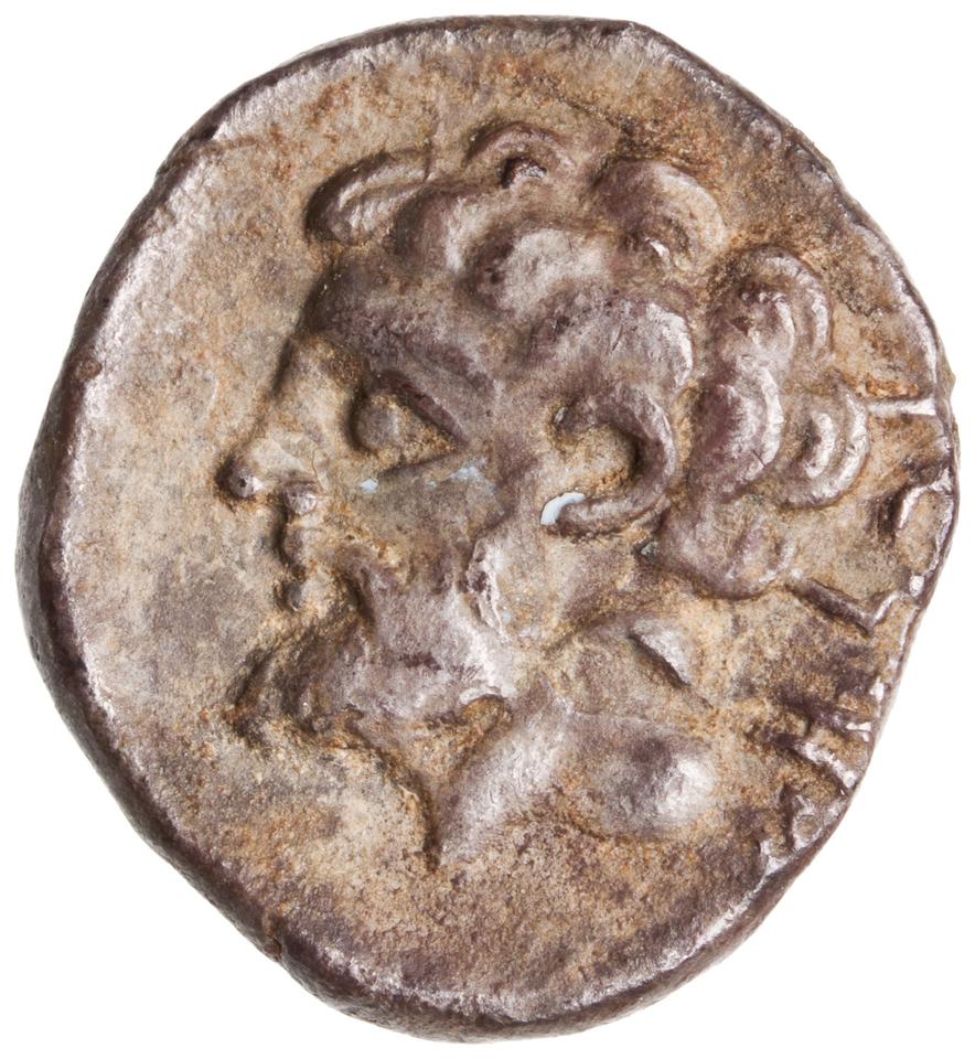 Samaria (Achaemenid province), silver m'h, collection photograph ANS-2010.77.59, obverse
