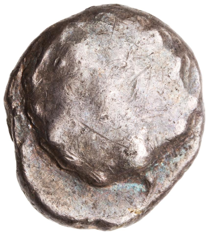 Samaria (Achaemenid province), silver m'h, collection photograph ANS-2010.77.13, obverse