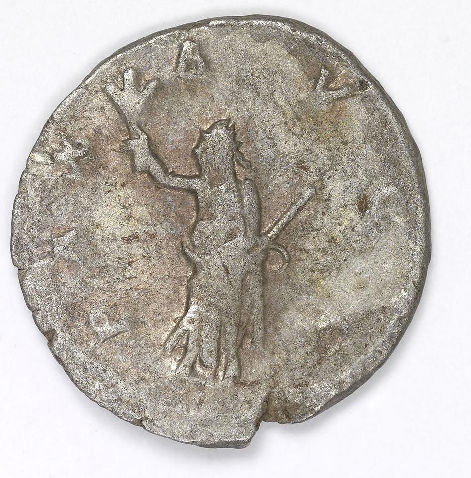 Gallienus, silver antoninianus, collection photograph IATH-1991.17.136, reverse