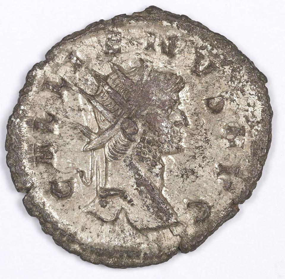 Gallienus, silver antoninianus, collection photograph IATH-1991.17.93, obverse