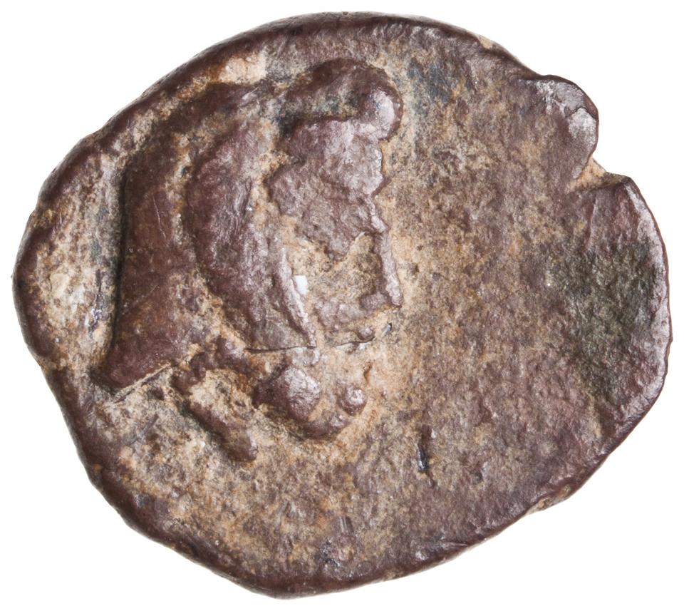 Samaria (Achaemenid province), silver 1/2 m'h, collection photograph ANS-2010.77.47, obverse
