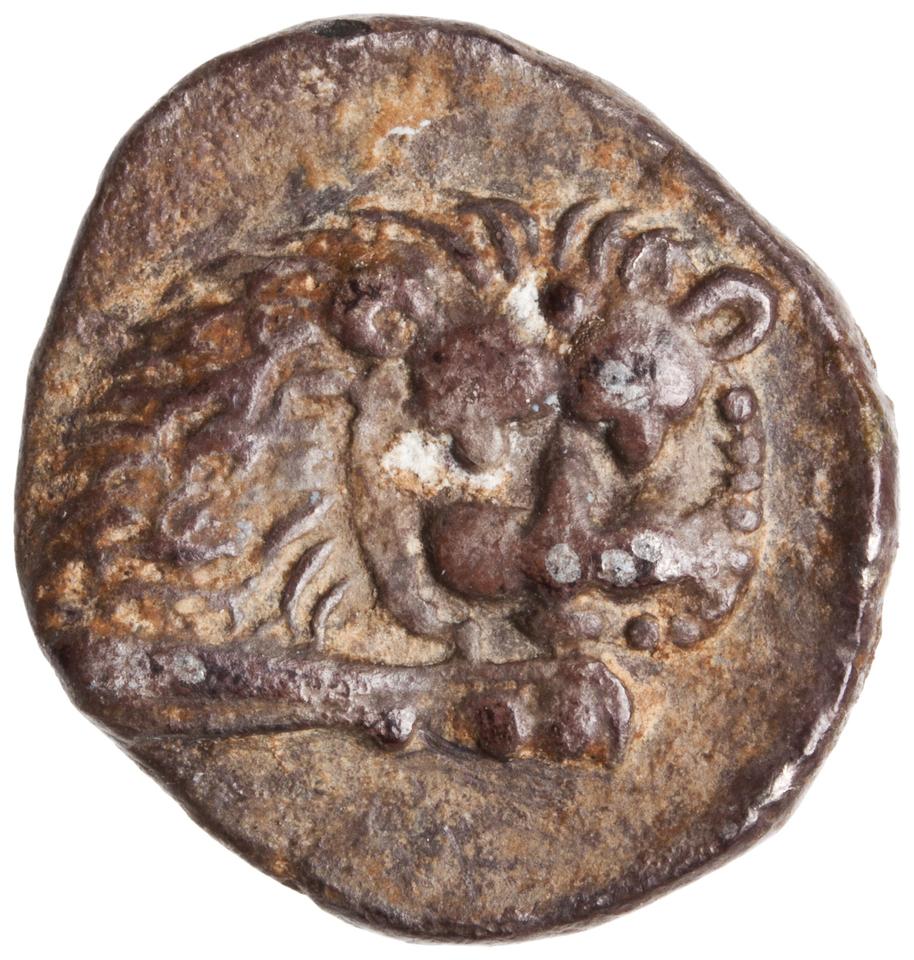Samaria (Achaemenid province), silver m'h, collection photograph ANS-2010.77.59, reverse