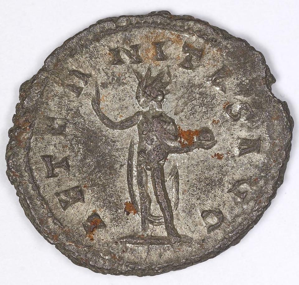 Gallienus, silver antoninianus, collection photograph IATH-1991.17.103, reverse
