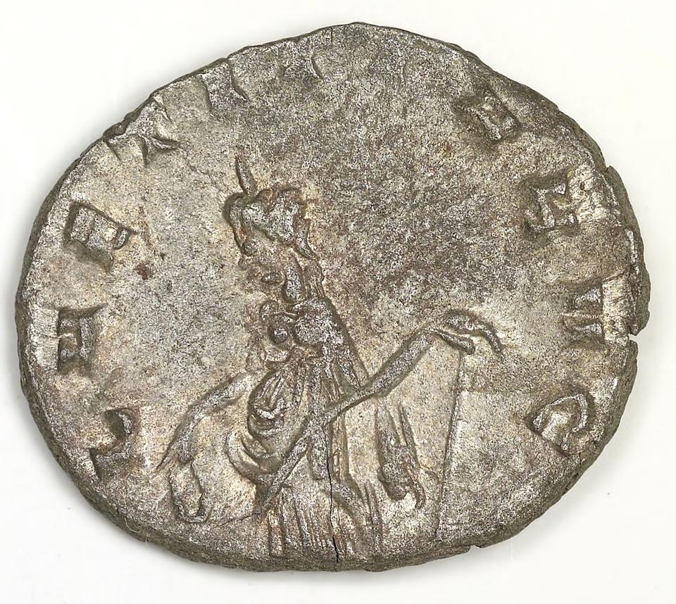 Gallienus, silver antoninianus, collection photograph IATH-1991.17.76, reverse