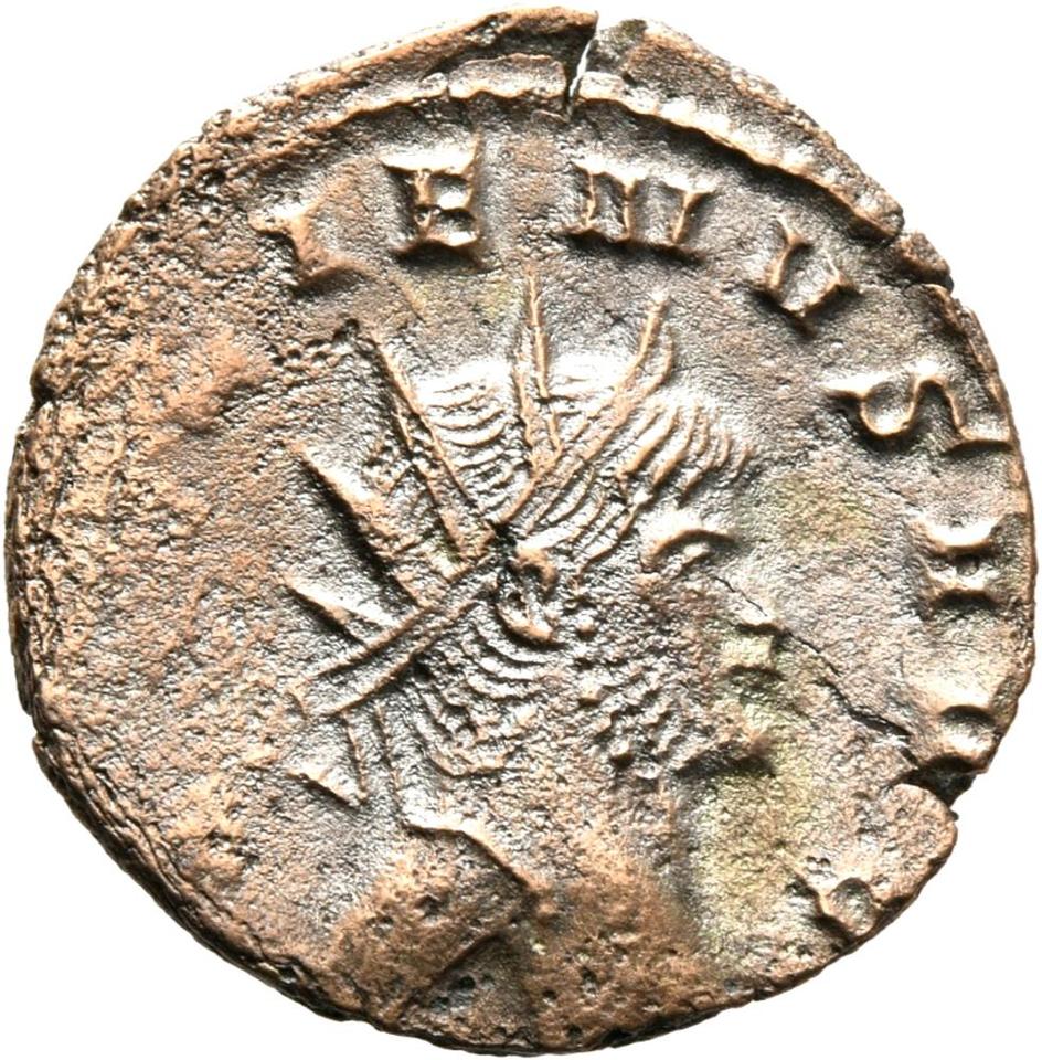 Gallienus, silver antoninianus, collection photograph Mainz-ID100, obverse