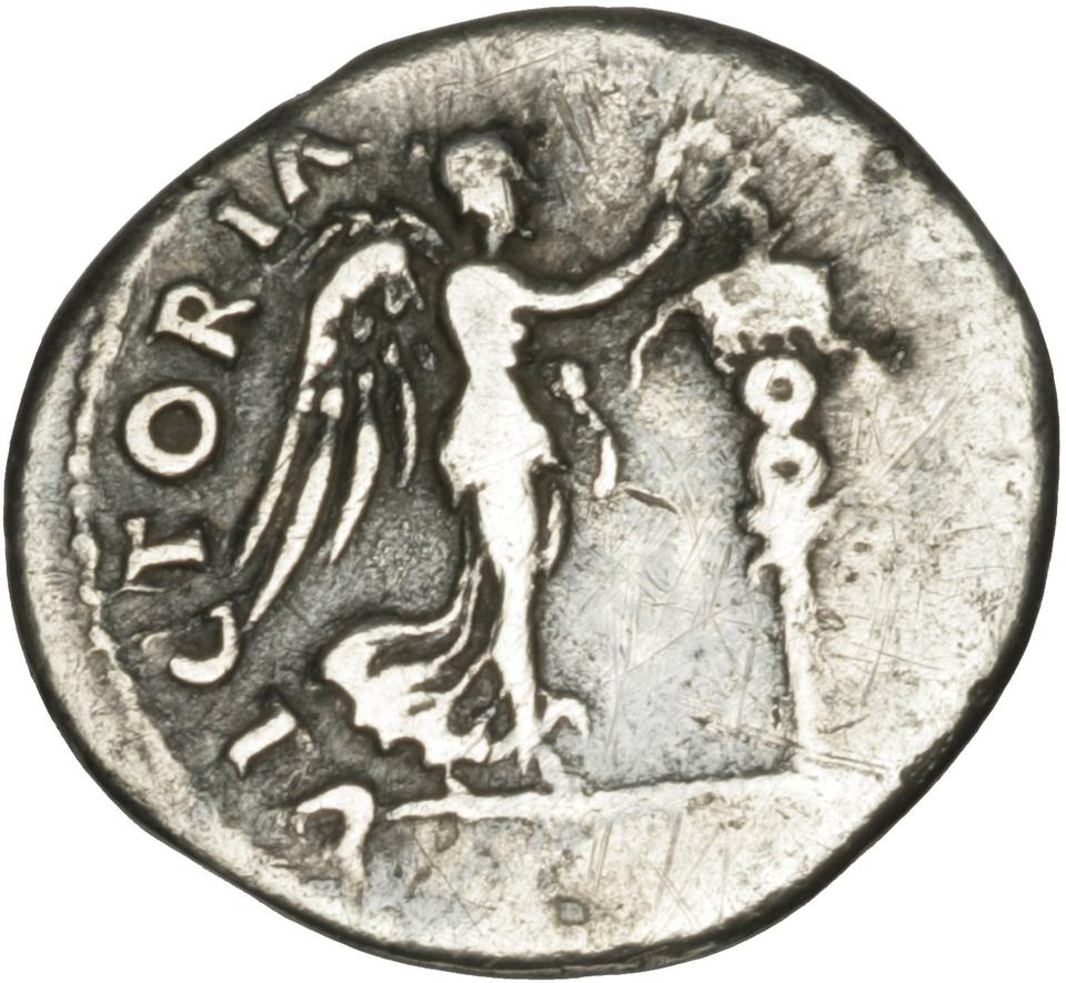Vespasian, Silver denarius, collection photograph Herzog-ID34, reverse