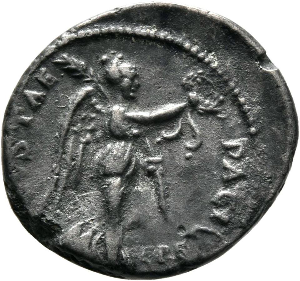Vespasian, Silver denarius, collection photograph Mainz-ID621, reverse