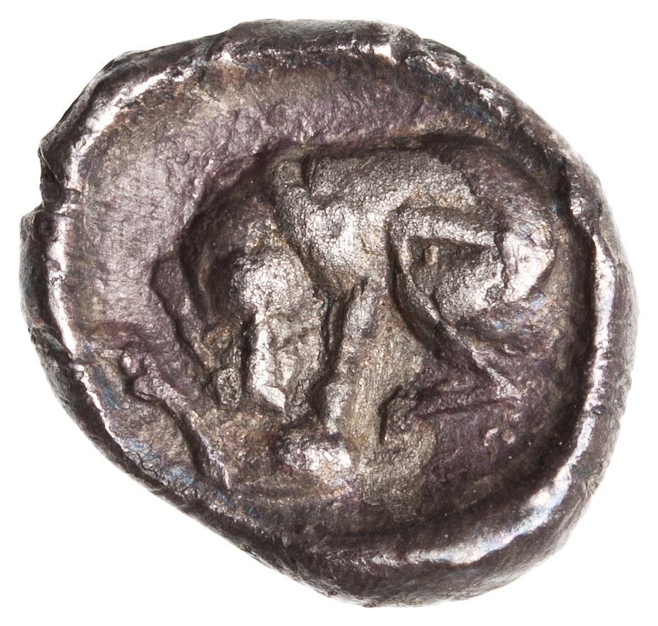 Samaria (Achaemenid province), silver 1/2 m'h, collection photograph ANS-2010.77.202, reverse