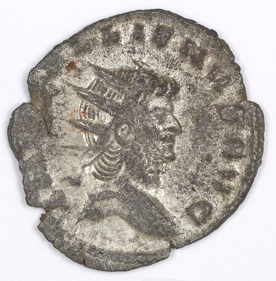 Gallienus, silver antoninianus, collection photograph IATH-1991.17.122, obverse
