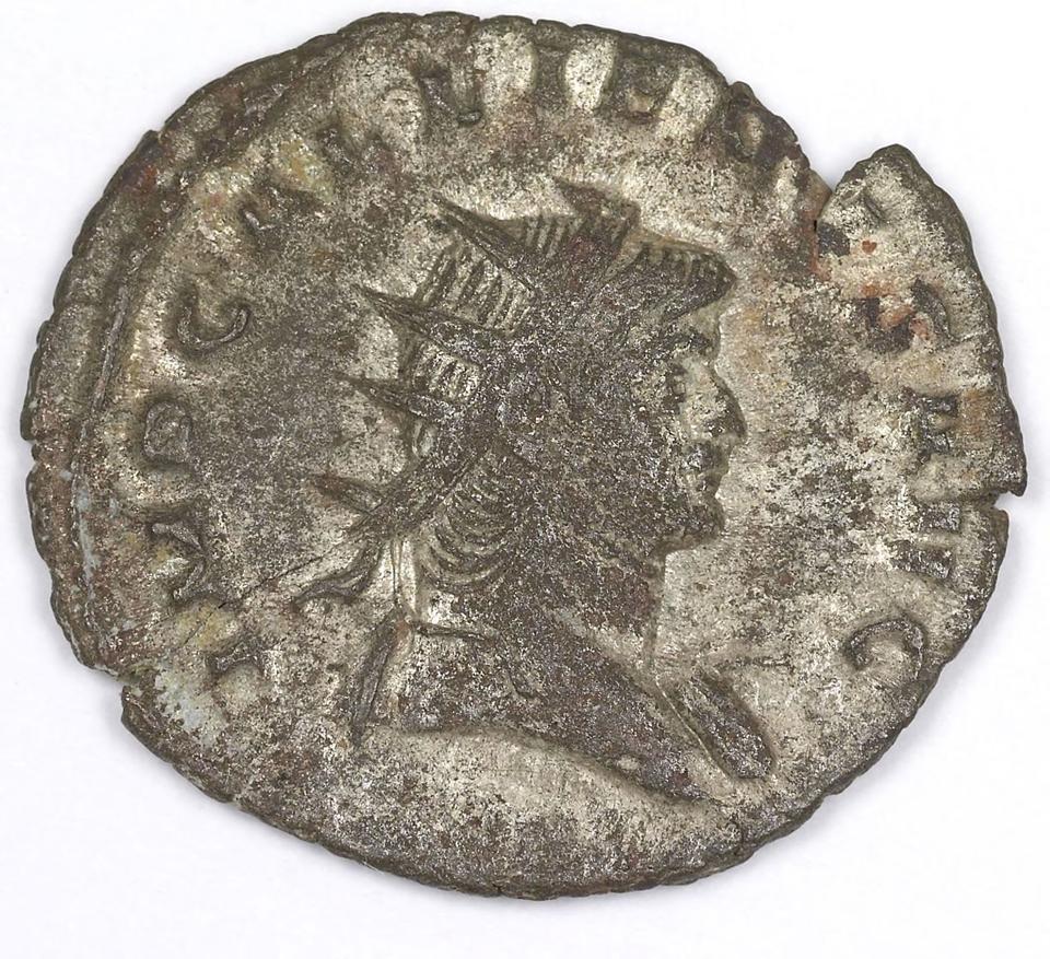 Gallienus, silver antoninianus, collection photograph IATH-1991.17.123, obverse