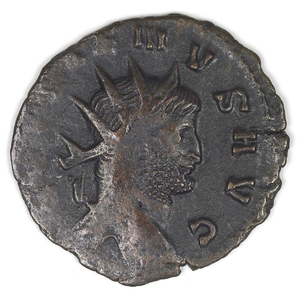 Gallienus, silver antoninianus, collection photograph IATH-1987.46.1, obverse
