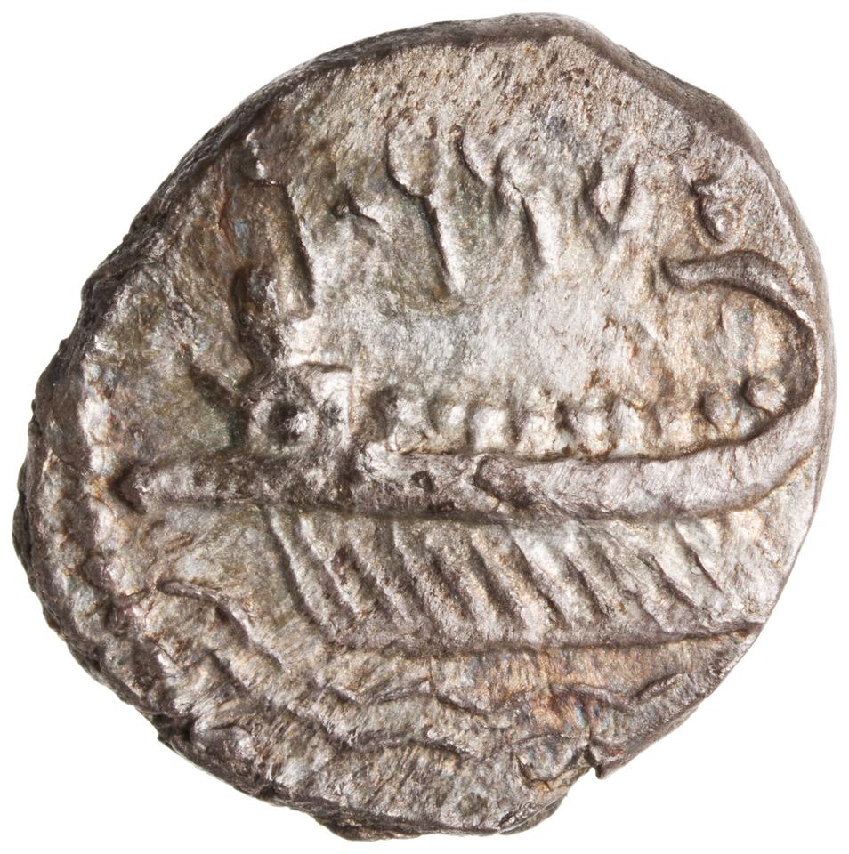 Samaria (Achaemenid province), silver m'h, collection photograph ANS-2010.77.38, reverse