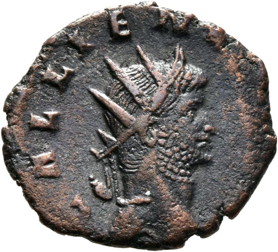 Gallienus, silver antoninianus, collection photograph Mainz-ID23, obverse