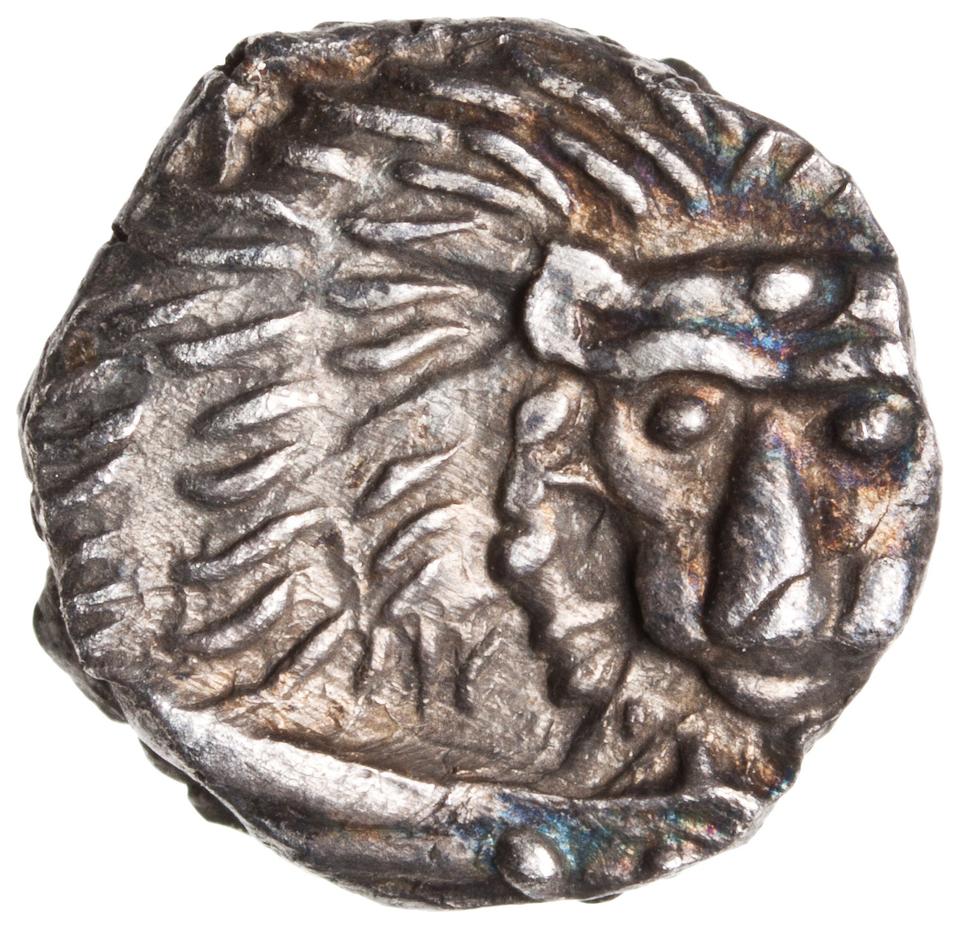Samaria (Achaemenid province), silver m'h, collection photograph ANS-2010.77.60, reverse