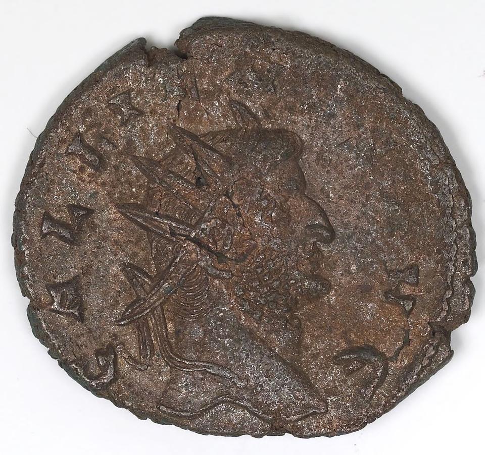 Gallienus, silver antoninianus, collection photograph IATH-1991.17.100, obverse