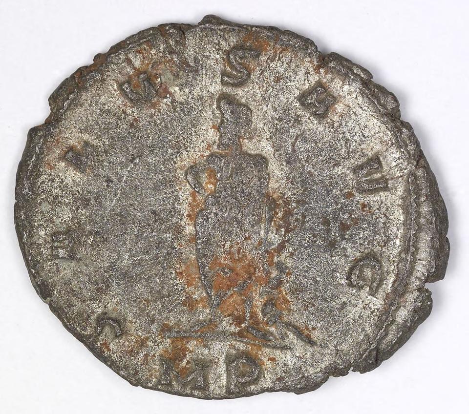 Gallienus, silver antoninianus, collection photograph IATH-1991.17.106, reverse