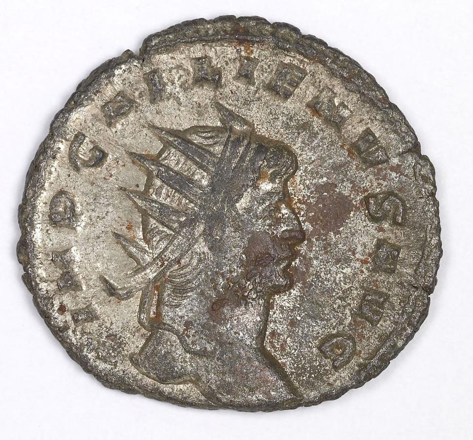 Gallienus, silver antoninianus, collection photograph IATH-1991.17.126, obverse