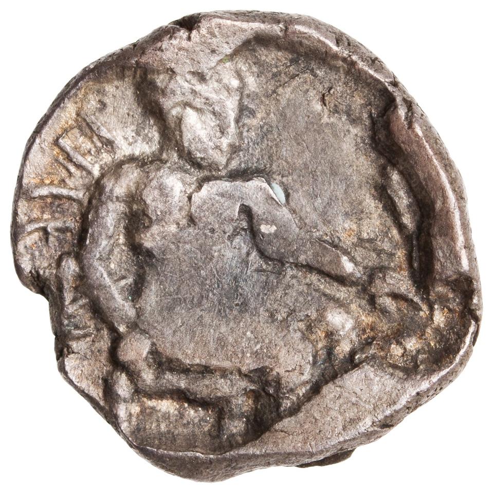 Samaria (Achaemenid province), silver m'h, collection photograph ANS-2010.77.112, reverse