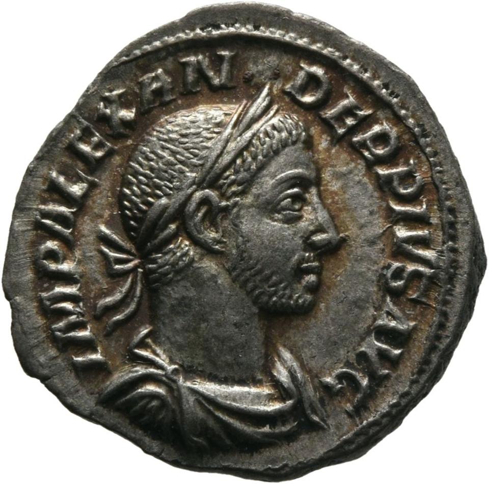 Severus Alexander, Silver denarius, collection photograph Mainz-ID647, obverse