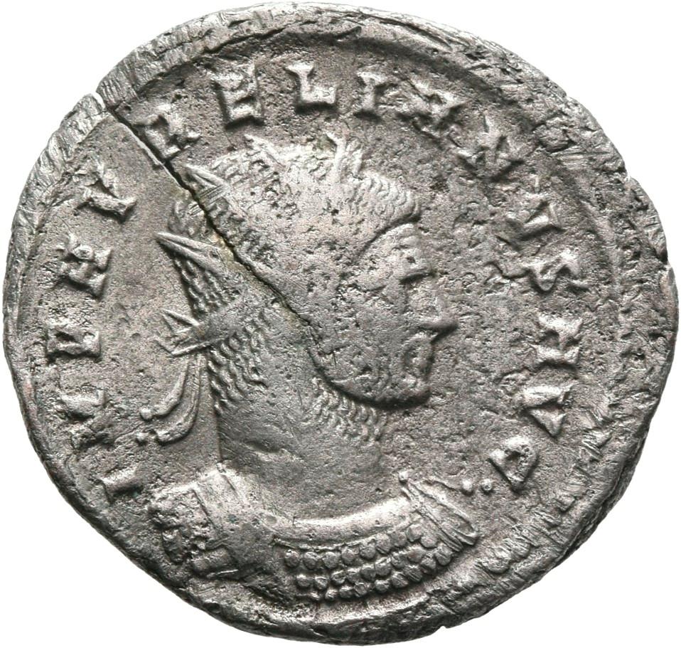 Aurelian, silver antoninianus, collection photograph Mainz-ID105, obverse