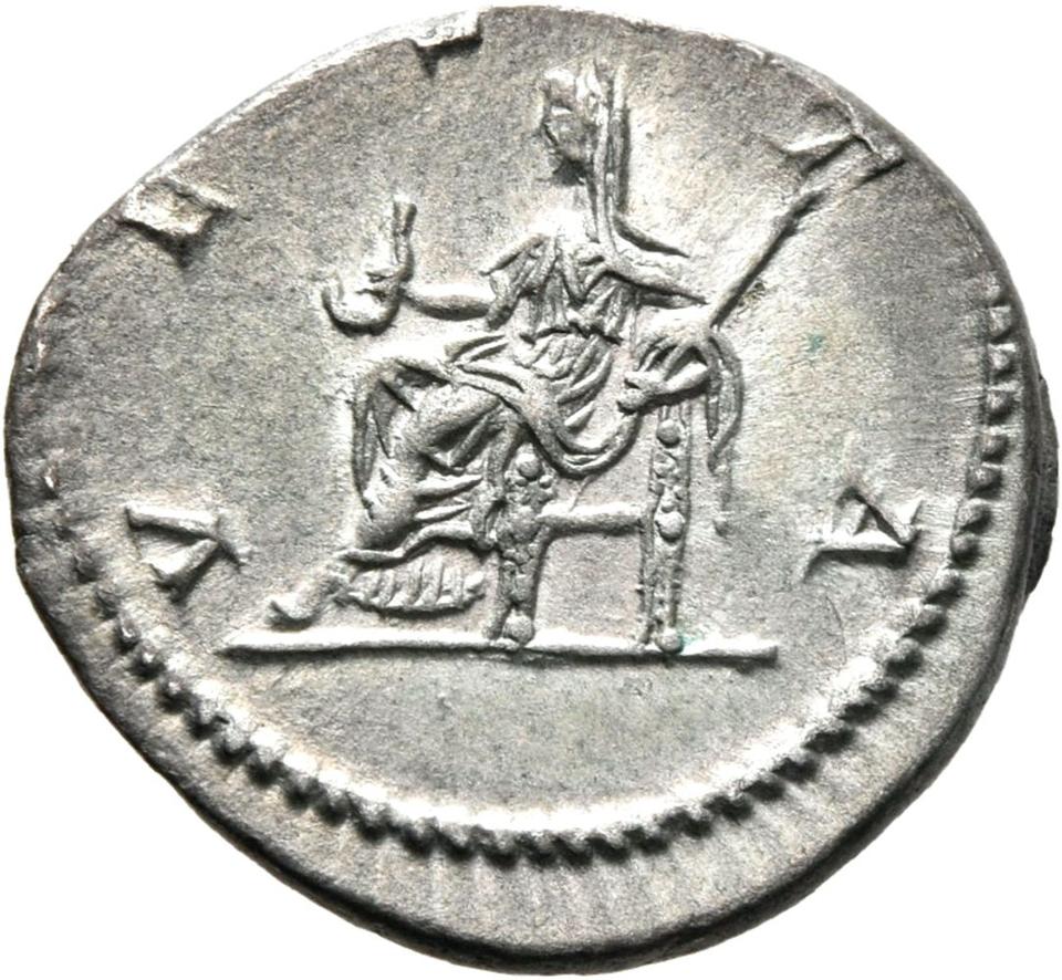Caracalla, Silver denarius, collection photograph Mainz-ID489, reverse