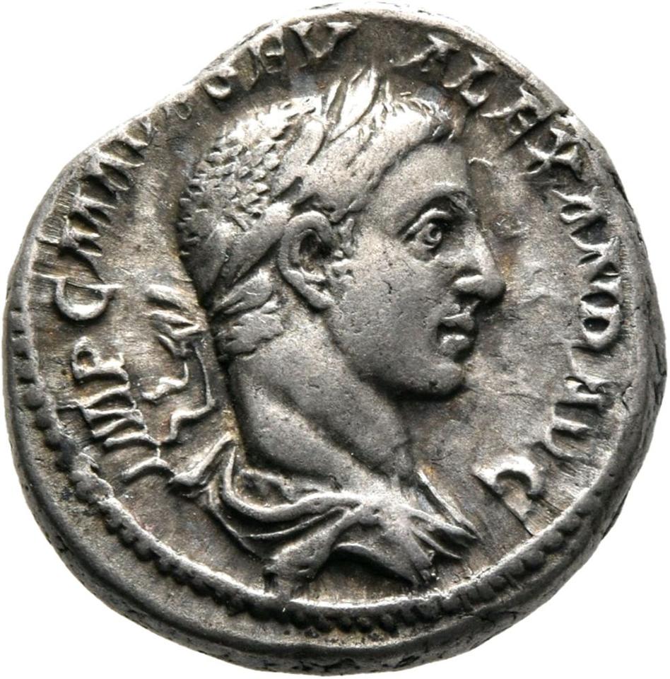 Severus Alexander, Silver denarius, collection photograph Mainz-ID634, obverse