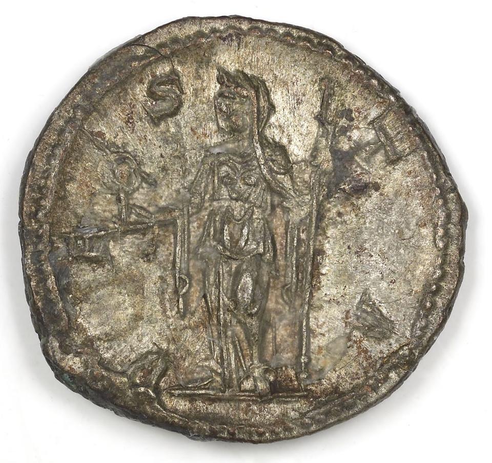 Severus Alexander, Silver denarius, collection photograph IATH-2001.4.3, reverse