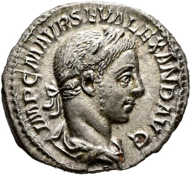 Severus Alexander, Silver denarius, collection photograph Hamburg-ID985, obverse