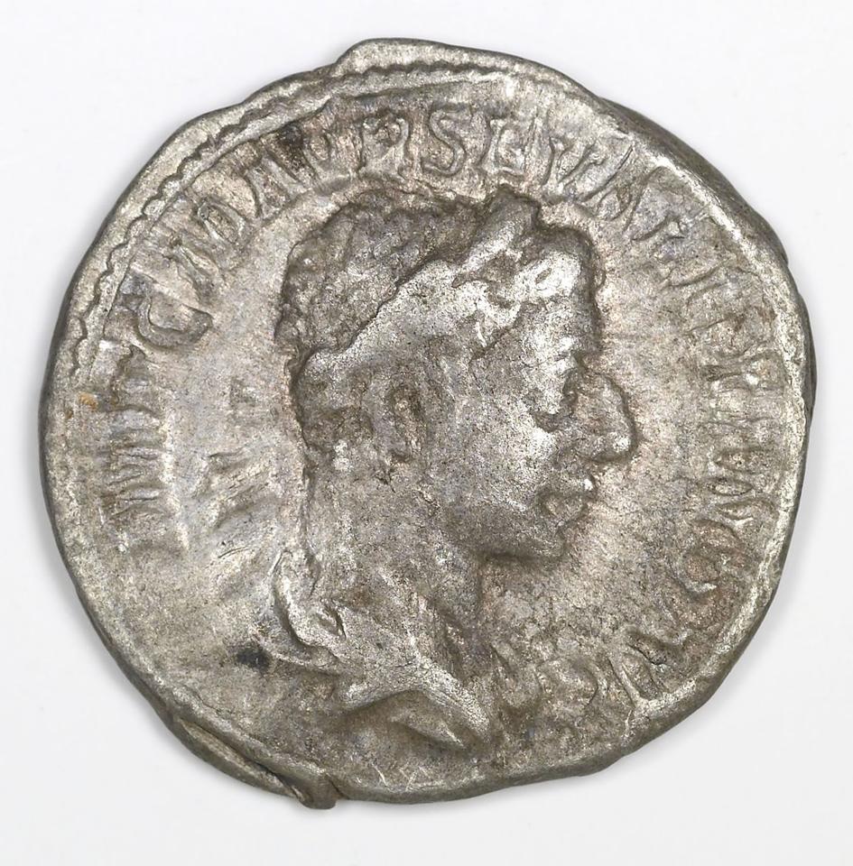 Severus Alexander, Silver denarius, collection photograph IATH-1991.17.5, obverse