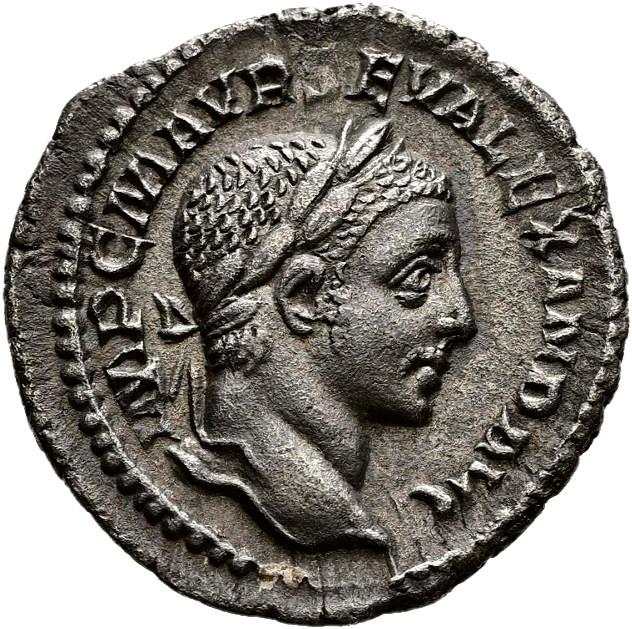 Severus Alexander, Silver denarius, collection photograph Hamburg-ID988, obverse