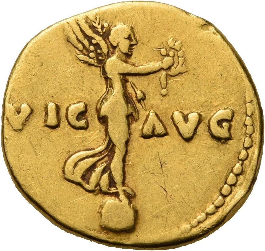 Vespasian, Gold aureus, collection photograph Herzog-ID2592, reverse