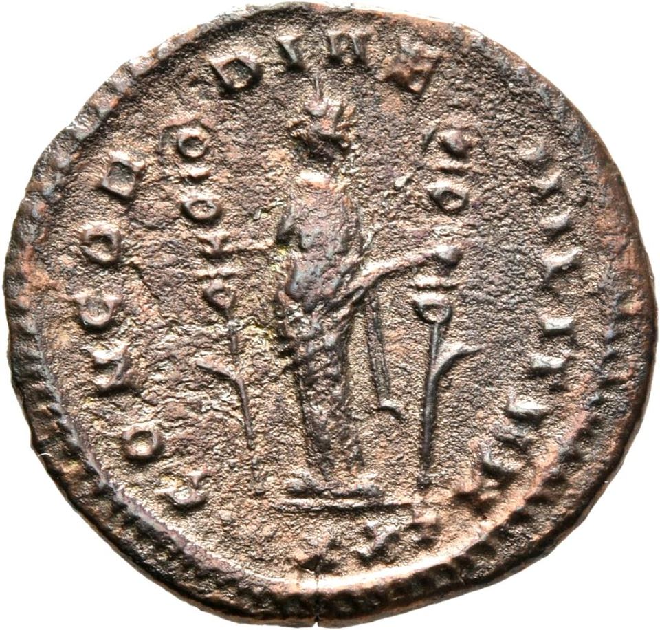 Aurelian, silver antoninianus, collection photograph Mainz-ID88, reverse